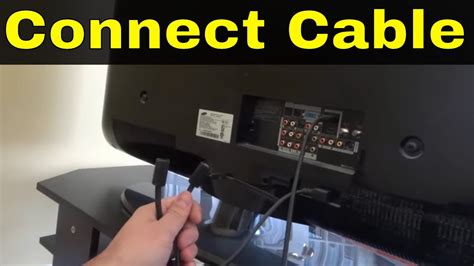 how to connect tv cable